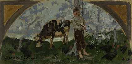 小牛肉，家禽`La viande de veau, La volaille (1893) by Georges Bertrand
