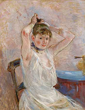 巴斯，1886年`The Bath, 1886 by Berthe Morisot