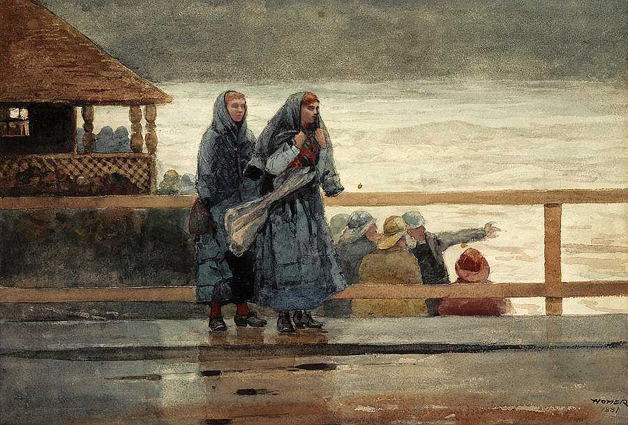 海上的危险`Perils of the Sea by Winslow Homer