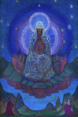 世界之母，1924年`The Mother Of The World, 1924 by Nicholas Roerich