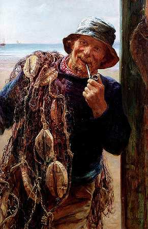 渔夫`The Fisherman by Frederick Morgan