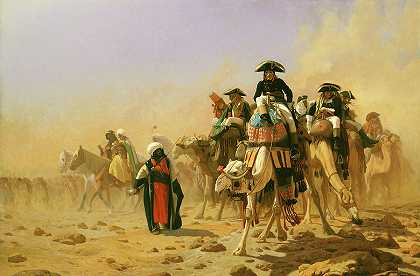 拿破仑和他在埃及的总参谋`Napoleon and his General Staff in Egypt by Jean-Leon Gerome