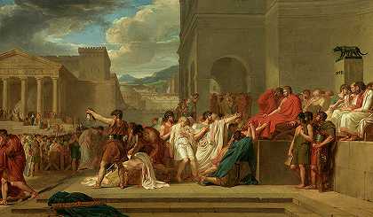 布鲁图斯判处他儿子死刑`Brutus Condemning His Sons to Death by Guillaume Lethiere