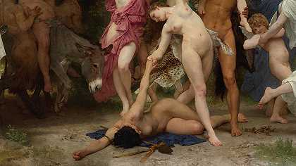 巴克斯青年，1884年`Youth of Bacchus, 1884 by William-Adolphe Bouguereau
