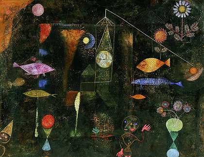 鱼魔法，1925年`Fish Magic, 1925 by Paul Klee