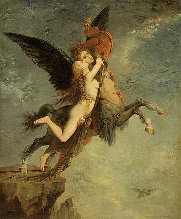 奇美拉，1867年`The Chimera, 1867 by Gustave Moreau