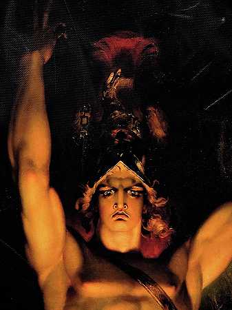 撒旦召唤他的军团，1797年`Satan Summoning His Legions, 1797 by Thomas Lawrence