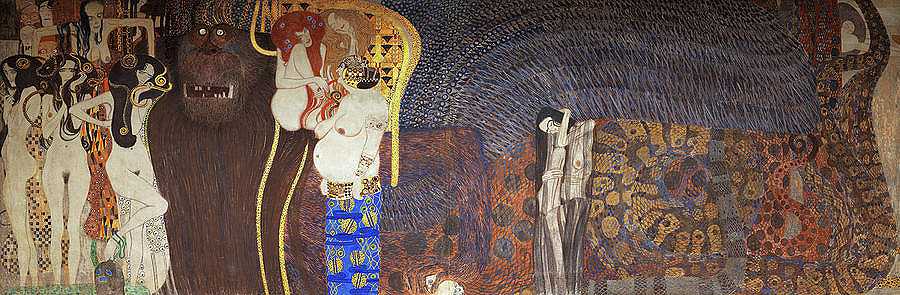 贝多芬雕带，1902年`Beethoven Frieze, 1902 by Gustav Klimt