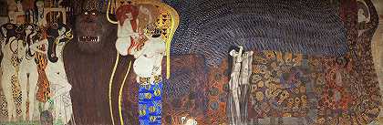 贝多芬雕带，1902年`Beethoven Frieze, 1902 by Gustav Klimt
