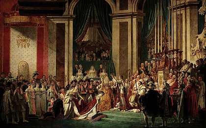 在巴黎圣母院为拿破仑皇帝祝圣，并为约瑟芬皇后加冕`Consecration of the Emperor Napoleon and the Coronation of Empress Josephine In Notre-dame De Paris by Jacques-Louis David
