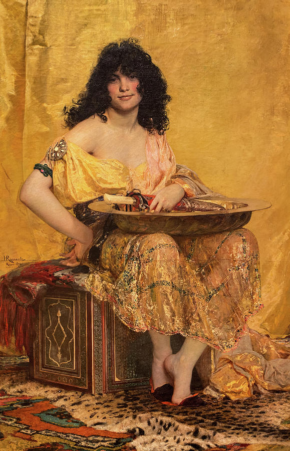 莎乐美，大约1870年`Salome, circa 1870 by Henri Regnault