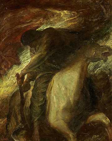 死亡与苍白的马`Death and the Pale Horse by George Frederick Watts