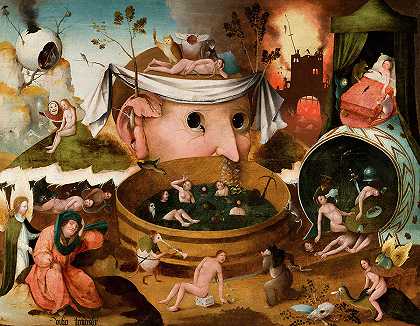 《顿达尔的愿景》，1479年`The Visions of Tondal, 1479 by Hieronymus Bosch