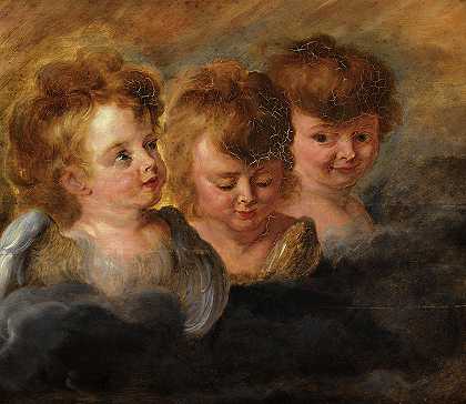 三天使`Three Angels by Peter Paul Rubens