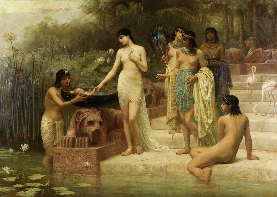 AF-Pharaoh\'s Daughter, The Finding of Moses, 1886