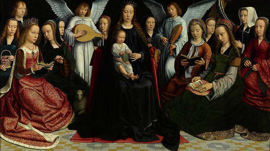 《女子中的女子》，1509年`The Virgin among the Virgins, 1509 by Gerard David