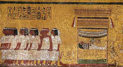 图坦卡蒙墓，东墙`Tomb of Tutankhamun, The Eastern Wall by Egyptian History