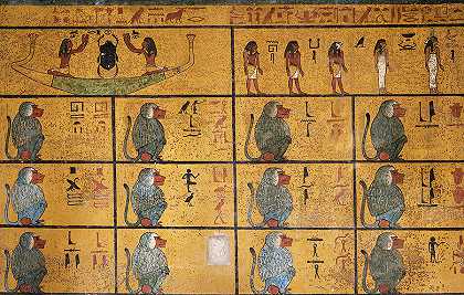图坦卡蒙墓，西墙`Tomb of Tutankhamun, The Western Wall by Egyptian History