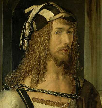 2014年6月26日的自画像`Self-portrait at 26, 1498 by Albrecht Durer