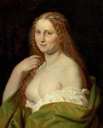 约瑟芬娜，1855年`Josefina, 1855 by Josef Manes