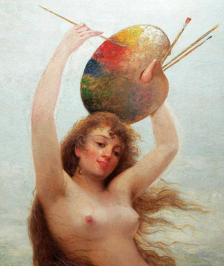 绘画，寓言，1892年`Paint, Allegory, 1892 by Almeida Junior