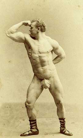 尤金·桑多，健美之父，1894年`Eugen Sandow, Father of Bodybuilding, 1894 by Benjamin Joseph Falk