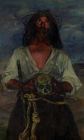 隐士，1904年`Hermit, 1904 by Ignacio Zuloaga