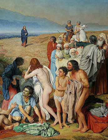 弥赛亚的幻影`Apparition of the Messiah by Alexander Andreyevich Ivanov