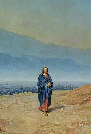 弥赛亚的幻影，1857年`Apparition of the Messiah, 1857 by Alexander Andreyevich Ivanov