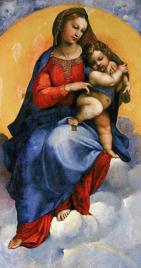 福利尼奥·麦当娜，1511年`Foligno Madonna, 1511 by Raphael