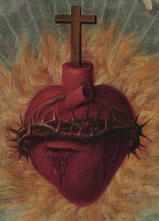 耶稣的圣心，1775年`Sacred Heart Of Jesus, 1775 by Jose de Paez