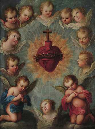 耶稣的圣心`Sacred Heart of Jesus by Jose de Paez