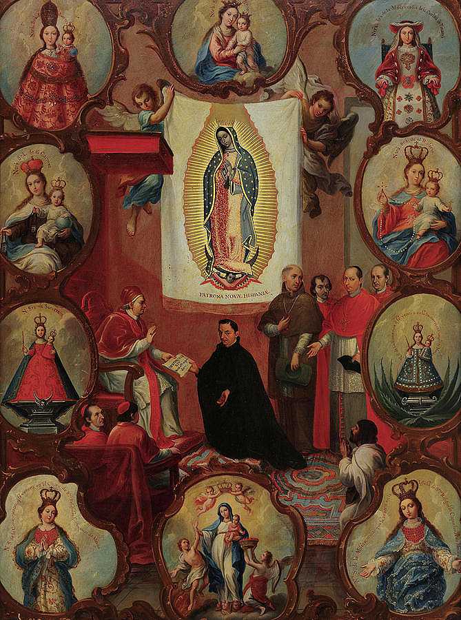 瓜达卢佩圣母`Our Lady of Guadalupe by Miguel Cabrera
