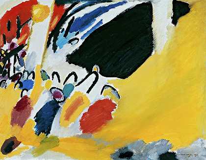 印象3，1911年`Impression 3, 1911 by Wassily Kandinsky