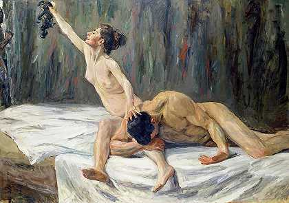 萨姆森和黛利拉，1902年`Samson and Delilah, 1902 by Max Liebermann