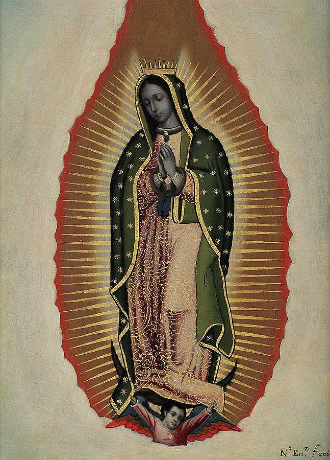 瓜达卢佩夫人，1780年`Our Lady of Guadalupe, 1780 by Nicolas Enriquez