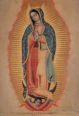 瓜达卢佩圣母，1771年`Virgin of Guadalupe, 1771 by Jose de Paez