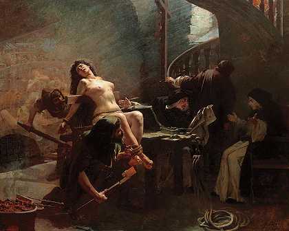 狂热的殉道者，1895年`The Martyr of Fanaticism, 1895 by Jose de Brito