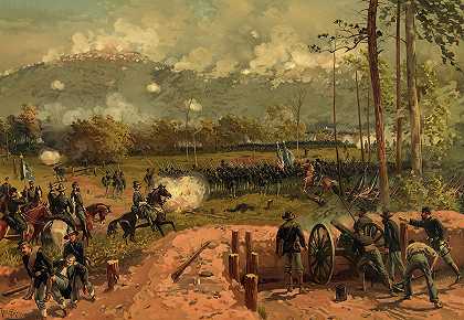 肯尼索山战役，1864年`Battle of Kennesaw Mountain, 1864 by Thure de Thulstrup