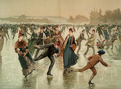 滑冰`Skating by American School