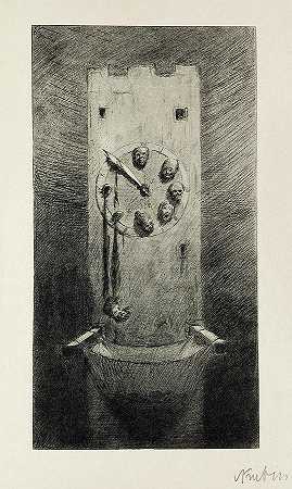 死亡时刻，1903年`Hour of Death, 1903 by Alfred Kubin