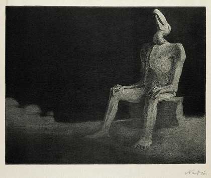 遗忘，1903年`Oblivion, 1903 by Alfred Kubin