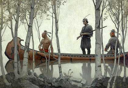 最后一个莫希干人`The Last of the Mohicans by Newell Convers Wyeth
