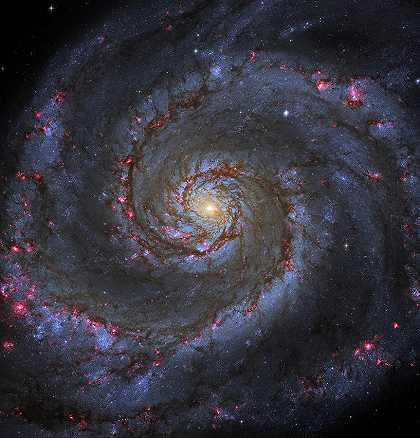 漩涡星系旋涡星系`Whirlpool Galaxy, Spiral Galaxy by Cosmic Photo