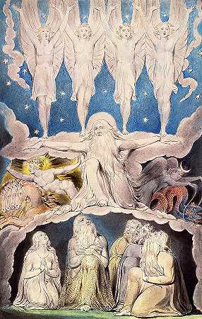1807年，晨星齐唱`When the Morning Stars Sang Together, 1807 by William Blake