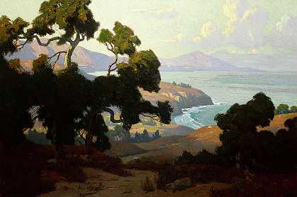 加利福尼亚海岸`The California Coast by Elmer Wachtel