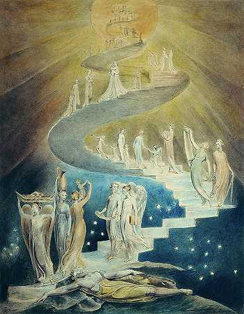 雅各布的梦想，1805年`Jacob\’s Dream, 1805 by William Blake