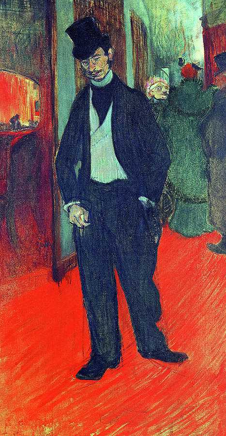 加布里埃尔·塔皮·德塞莱兰博士，1894年`Doctor Gabriel Tapie de Celeyran, 1894 by Henri de Toulouse-Lautrec