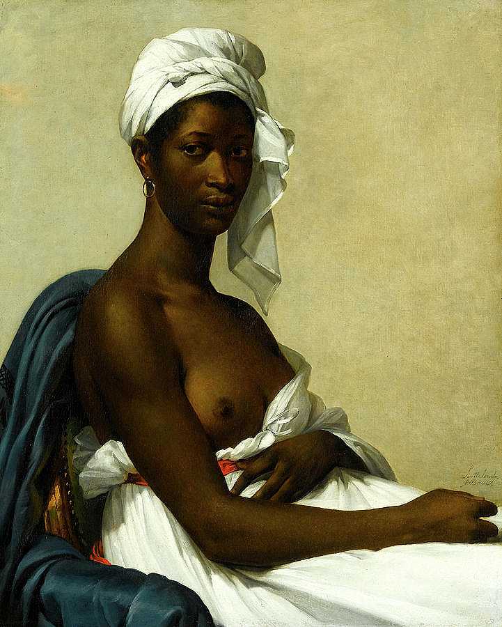 玛德琳肖像，1800年`Portrait of Madeleine, 1800 by Marie-Guillemine Benoist