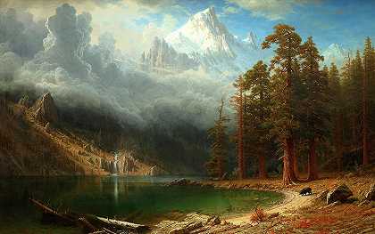 科克伦山，1877年`Mount Corcoran, 1877 by Albert Bierstadt